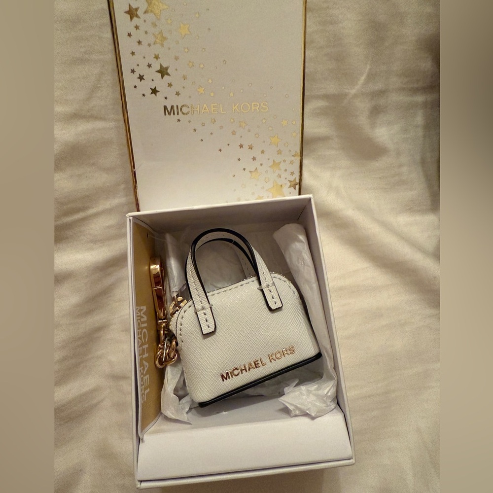Michael Kors purse keychain.